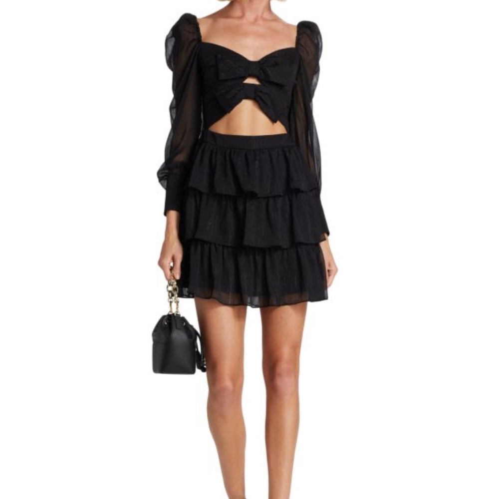 Nordstroms WAYF Love Letter Bow Cut Out Minidress- M